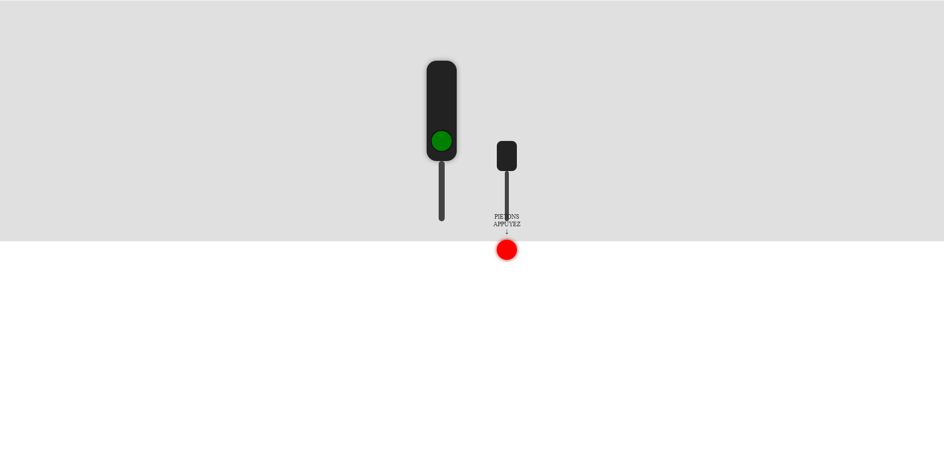 Feu tricolore dynamique