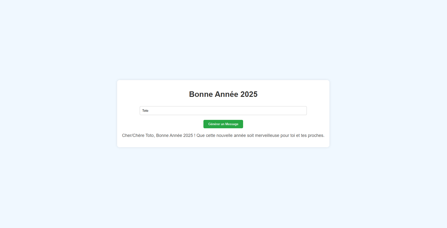 Générateur de souhaits